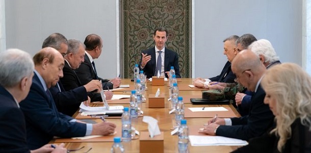  الأسد يناقش مع مسؤولين في حزب البعث الانتخابات المزمعة للجنة والقيادة المركزية

