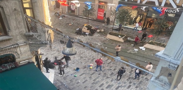 مصرع 6 اشخاص بانفجار هز منطقة تقسيم باسطنبول

