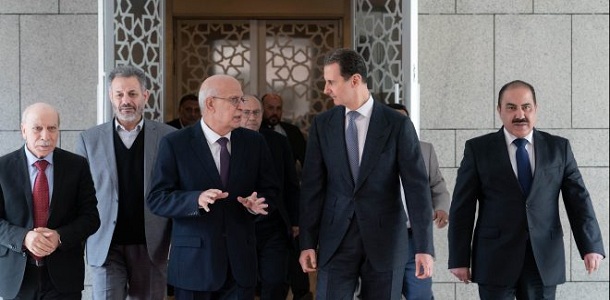  الأسد يلتقي أعضاء الأمانة العامة لمؤتمر الأحزاب العربية