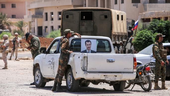 مقتل واصابة عناصر من النظام باستهداف سيارتهم في ريف درعا 